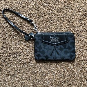 Black Coach Wristlet